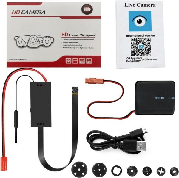 DIY 1080P Micro Hidden Camera - Full HD Mini Spy Cam for Covert Recording | Compact Discreet Surveillance Device - Image 8