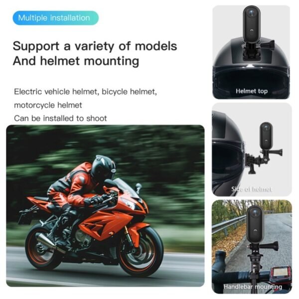 1080P Tiny Action Camera WiFi Sports Camera 120° Wide Angle Lens with Magnetic Lanyard Back Clip Waterproof Case 32GB TF Card - Image 5