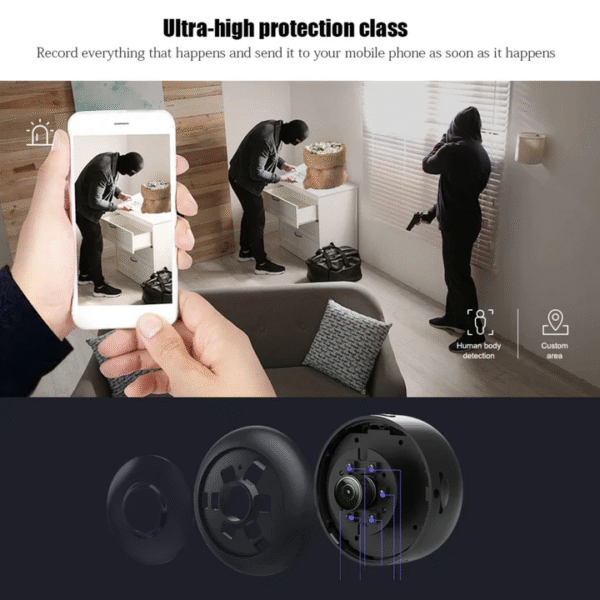 Mini Spy Camera Wi-Fi 1080P Security Camera with Night Vision and Motion Detection - Image 3