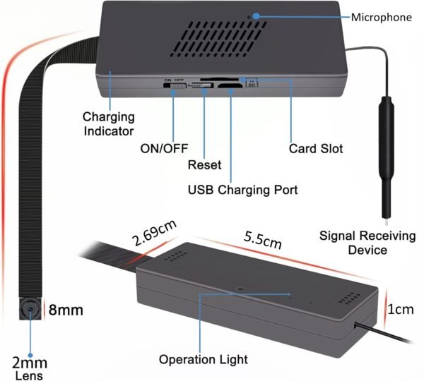DIY 1080P Micro Hidden Camera - Full HD Mini Spy Cam for Covert Recording | Compact Discreet Surveillance Device - Image 4
