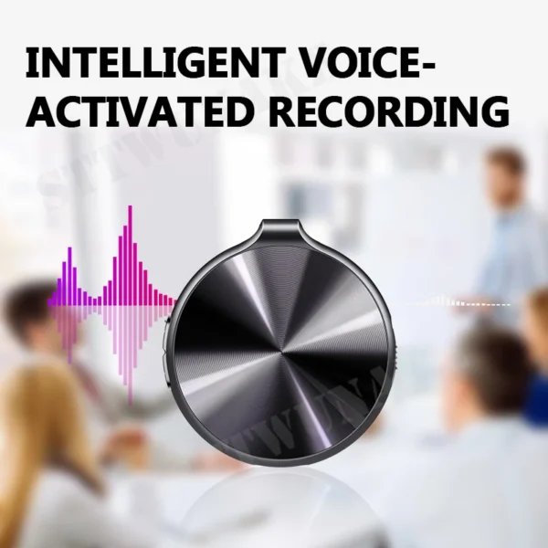 Mini Voice Activated Recorder – Smart Digital Audio Recorder with Noise Reduction, MP3 Playback, Micro Dictaphone for Meetings, Classes & Interviews
