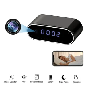 4K HD WiFi camera, upgraded clarity, infrared night vision, supports remote viewing, motion detection, home wireless camera